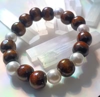 Image 2 of Scolecite + Pearlescent Beads 
