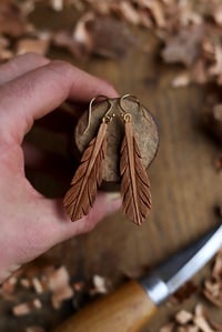Image 2 of Feather~ Earrings 