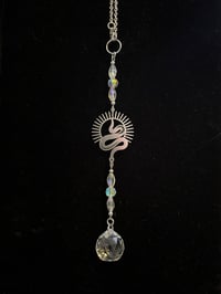 SNAKE CHARMER CAR CHARM - silver