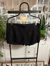 Image 1 of Black lace shorts 