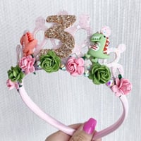 Image 2 of Green & Pink Dinosaur