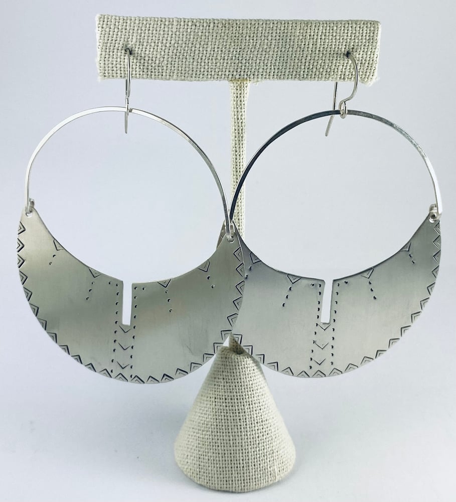 Image of Sterling Silver Athena Hoops