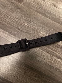 satin black belt