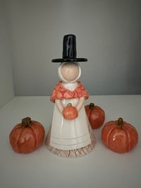 Image 1 of Menyw Gymreig gyda Pwmpen - Welsh Lady with Pumpkin