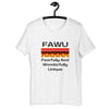 FAWU Yellow Triangle Print (white)