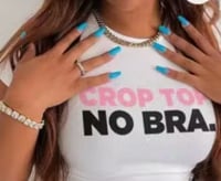 White crop top