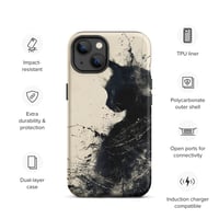 Image 25 of Black Cat On Ivory Tough Case for iPhone®