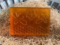 Image 3 of Honey Pumpkin Turmeric Honeybee Glycerin Body Bar