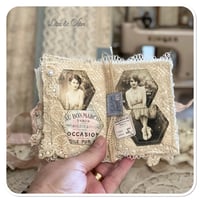 Image 7 of Sweet Josselyne a vintage French lace snippet book and box