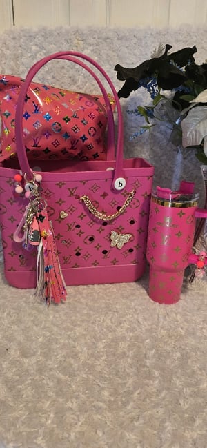 Image of Hot Pink B0g.g bag with Stan cup bundle 