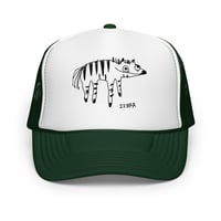 Image 6 of Foam trucker hat zebra 