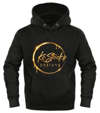 Kc Stacks Designs Blk Hoodie (Gold Logo)