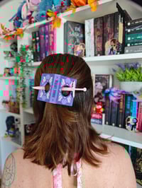 Image 4 of Horquilla Book lover morado 