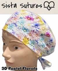 Image 7 of Floral Scrub Hats
