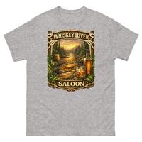 Image 7 of Whiskey River Saloon Unisex T-Shirt | Western Bar Graphic Tee | Rustic Cowboy Saloon Shirt
