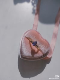Image 8 of simple purple ring 紫锆石戒指
