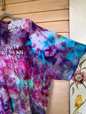 Image of 3XL Party At Your Own Pace Rain Tie Dye Shirt 3