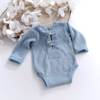 Image 1 of Boys bodysuit | Asher | 0-3 months | baby blue