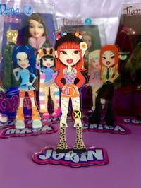 Image 7 of  xg 'something ain't right' bratz-inspired standee. (rap line)