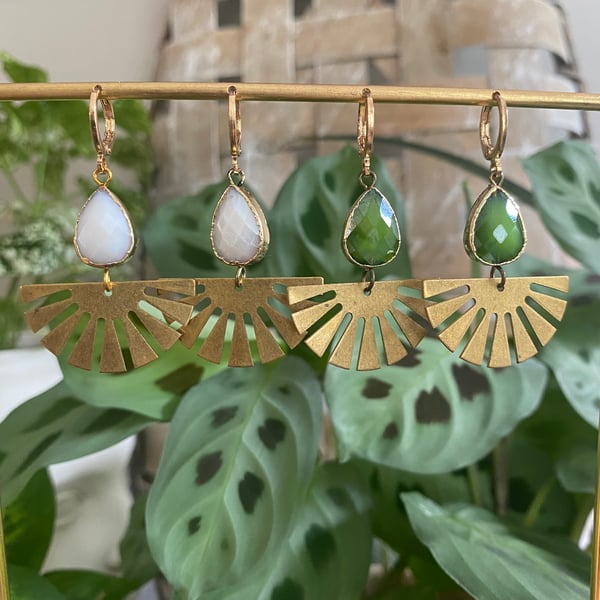 Image of Stone Ray Earrings