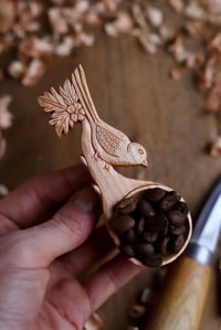 Image 6 of Long Tailed tit in the Hawthorn Tree- Coffee Scoop 