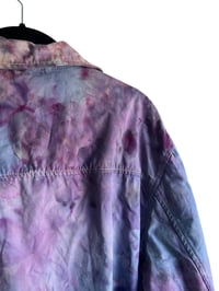 Image 5 of *IRREGULAR* S Cotton Twill Utility Jacket in Muted Watercolor Ice Dye