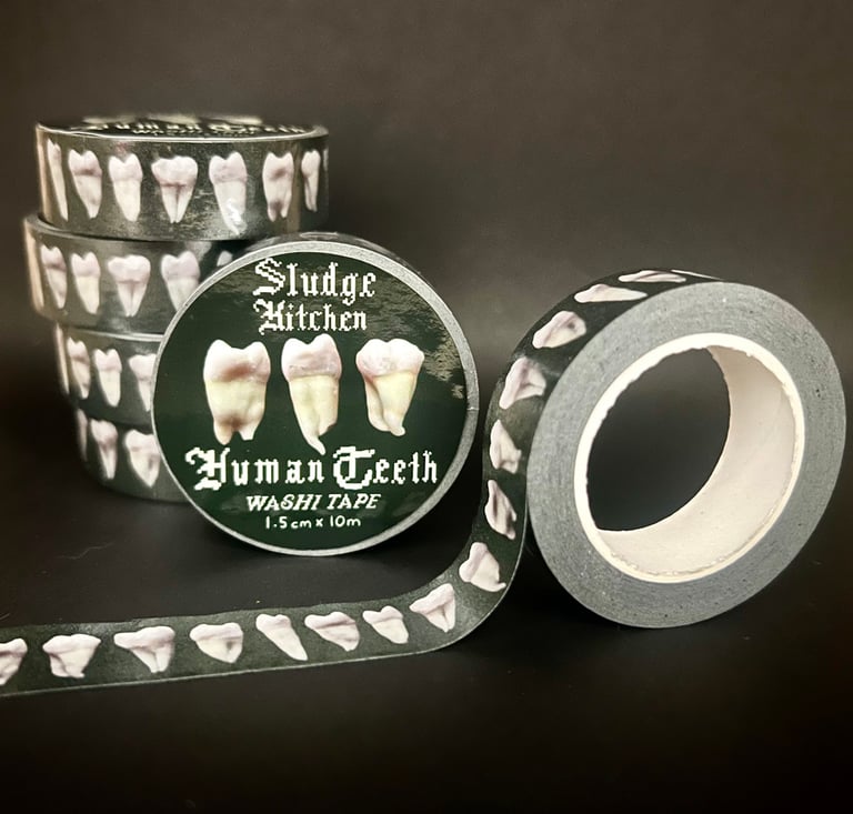 Human Teeth Washi Tape