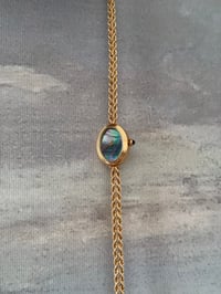 Image 4 of RARE Vintage 14k Soid Yellow Gold Extremely Rare Blue Dial ✨NEW IN BOX ✨