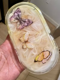 Image 2 of Yellow butterfly pill tray