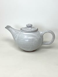 Image 4 of Small Tea Pot White Organic Glaze