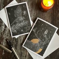 Image 1 of Yule Cards ~ Pack of Two
