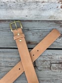 Italian Leather Belt - Natural Veg Tan - 1.5”