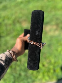 Image 3 of HEMATITE X 2ON2 CHAIN LINK BALANCE BAR BRACELET