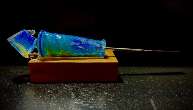 Chakaglass x Mikecglassco collab Dabber Ice cube 