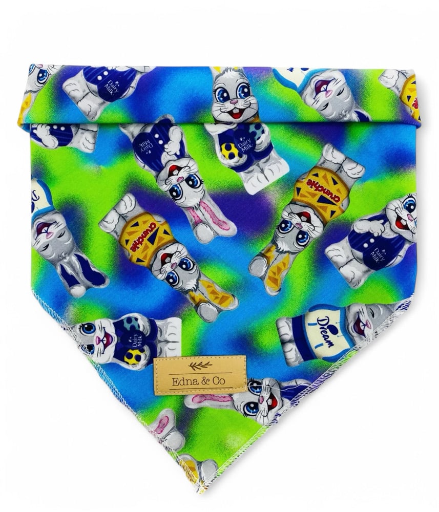 Image of Blue & Green Easter Bunnies Pet Bandana