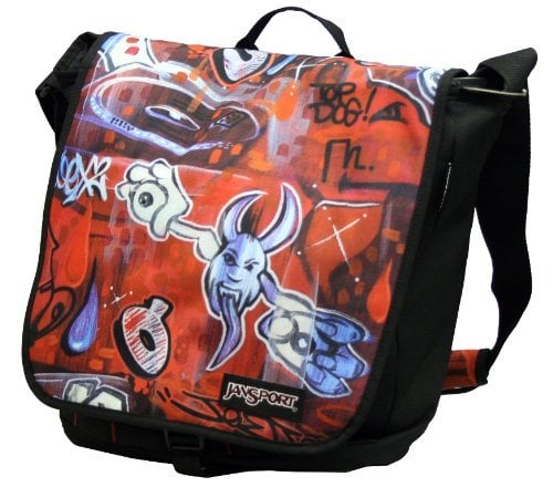 Earth Nest Jansport Seeing Red Messenger Bag Artist Series