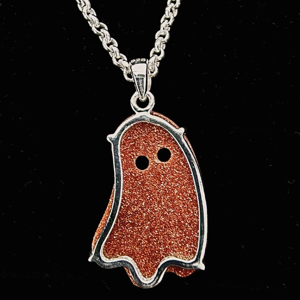 Image of Sterling Harvest Ghost Pendants
