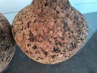 Image 2 of Pair of Cork Lamps