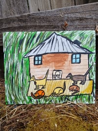 Image 1 of Dogs And Cat On Porch