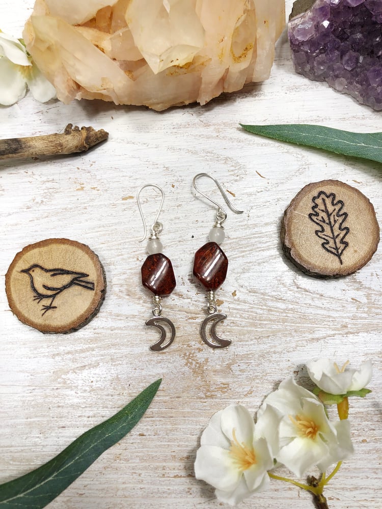 Image of Amber Moon Earrings