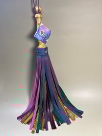 Image 4 of “Bifrost” muted rainbow flogger