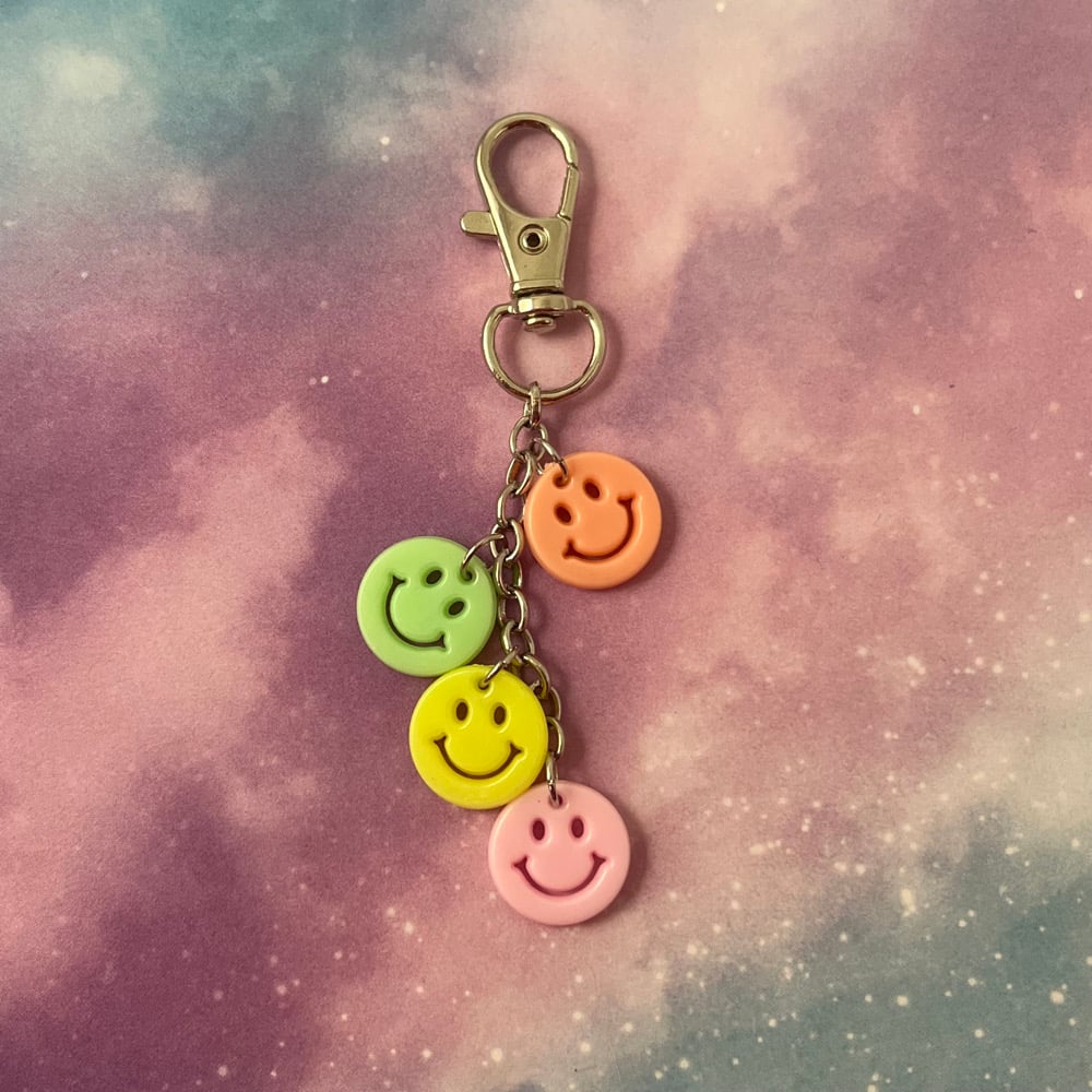 Image of Mini Smiley Face Keychain