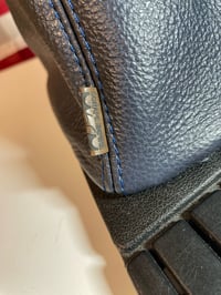 Image 5 of Navy blue leather shift boot 
