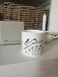Image 1 of HARE T-LIGHT HOLDER IN GIFT BOX