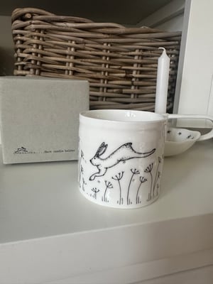 Image of HARE T-LIGHT HOLDER IN GIFT BOX