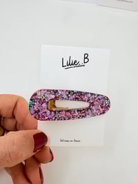 Image 3 of La Pochette Surprise fille rose parme et émeraude