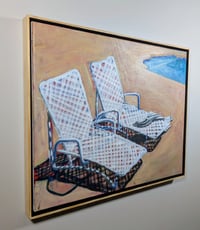 Natural and Black Floating Frame 