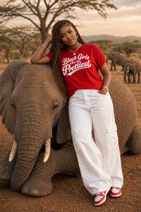 Image 1 of Black Girls are the Prettiest- Red Tshirt 