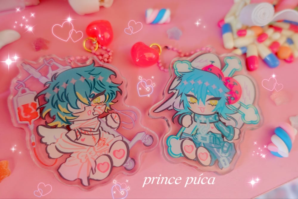 Image of Aoba & Towa Acrylic Charms Dramatical Murder/Slow Damage 