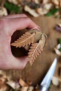 Image 9 of Fern Leaf ~ Earrings 
